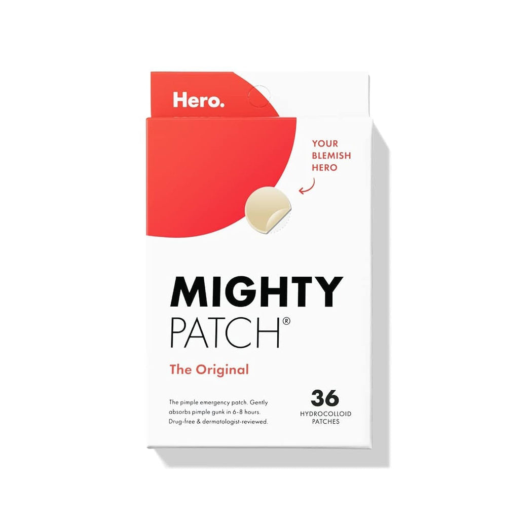 Mighty Patch™ Original patch from Hero Cosmetics – The #1 Hydrocolloid Acne Pimple Patch for Shrinking Zits and Whiteheads