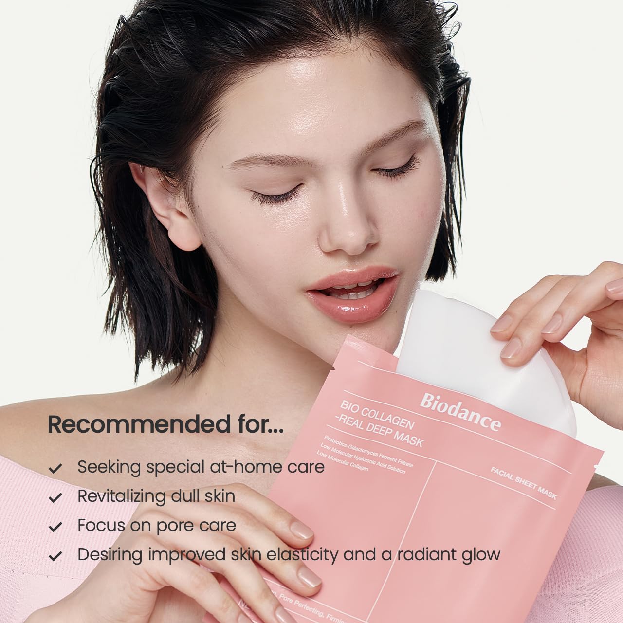 BIODANCE Bio-Collagen Real Deep Mask, Hydrating Overnight Hydrogel Mask