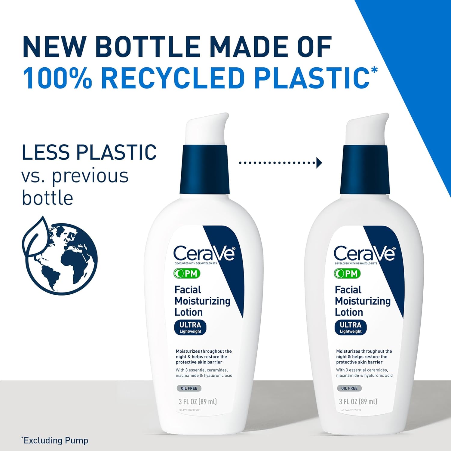 CeraVe PM Facial Moisturizing Lotion, Night Cream with Hyaluronic Acid and Niacinamide