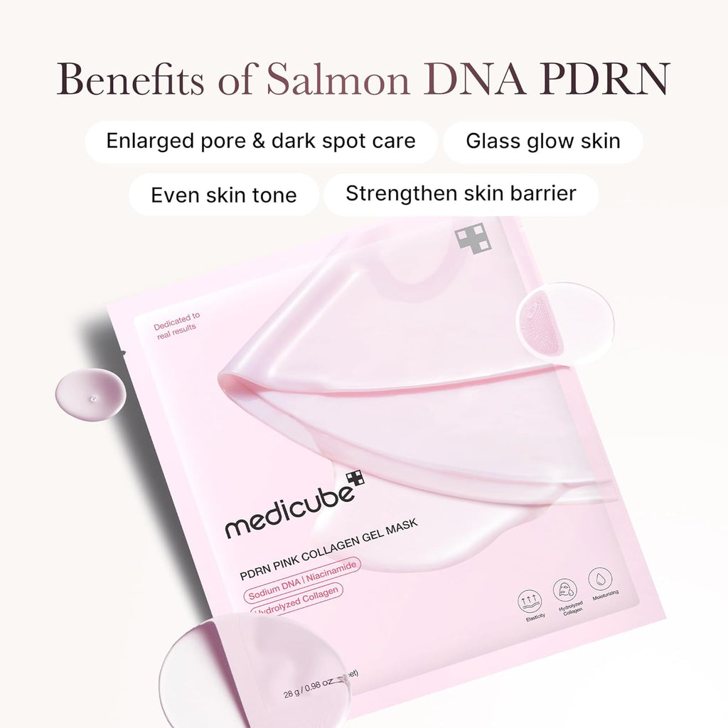 medicube Salmon DNA PDRN pink collagen jelly gel mask