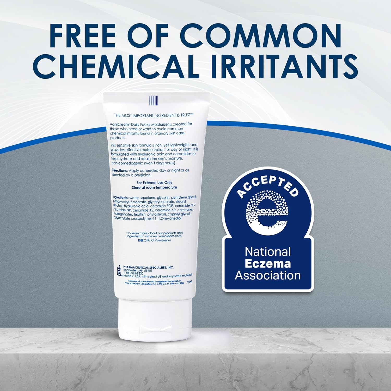 Vanicream Daily Facial Moisturizer With Ceramides and Hyaluronic Acid