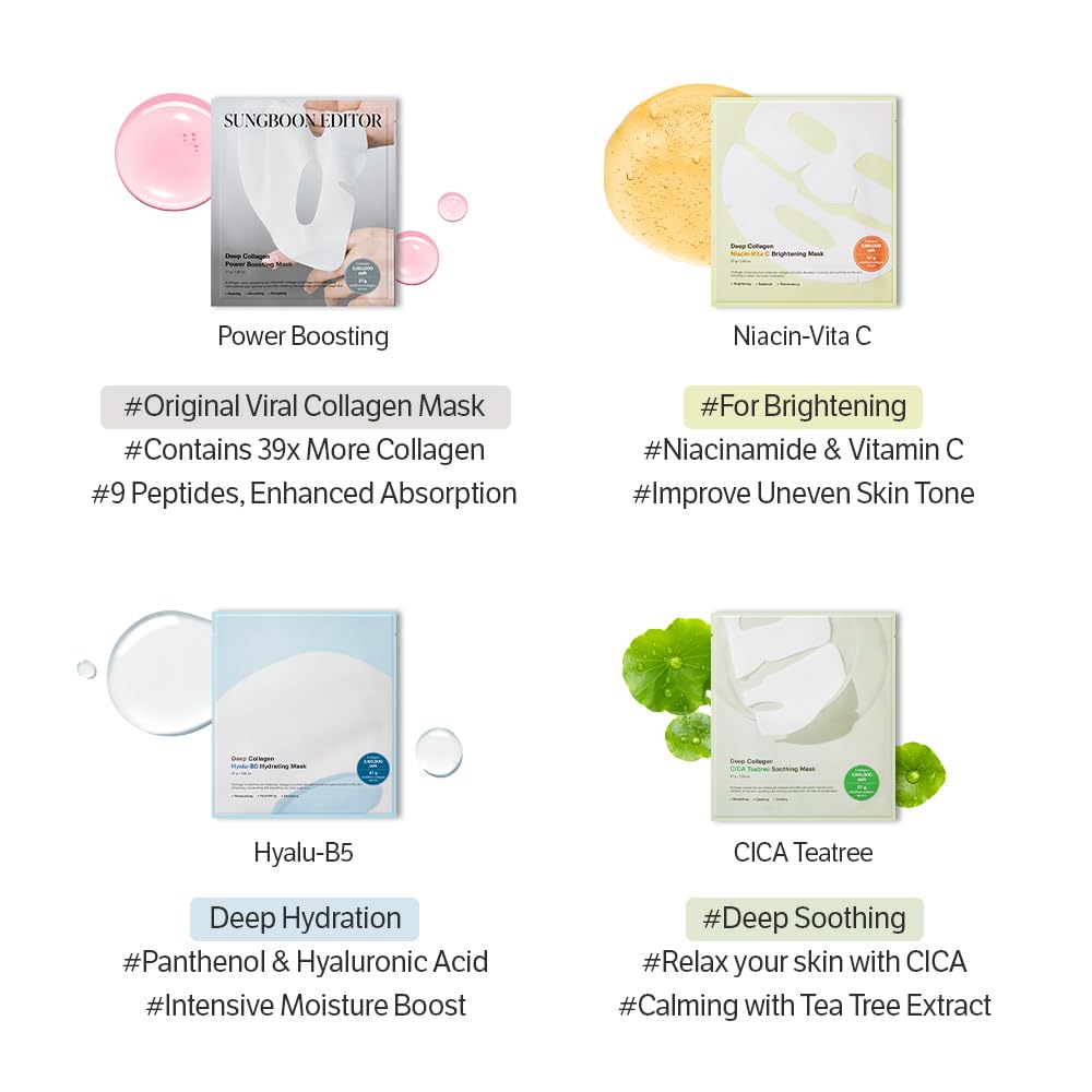 SUNGBOON EDITOR Deep Collagen Overnight face Mask Hydrating Mask for Glass Skin